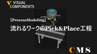 流れるワークのPick&Place工程